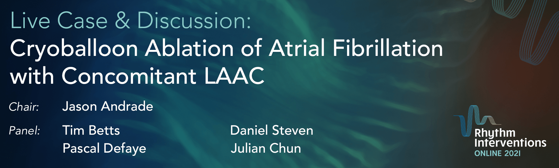 RIO 2021 - Live Case: Cryoballoon Ablation of AF with Concomitant LAAC 